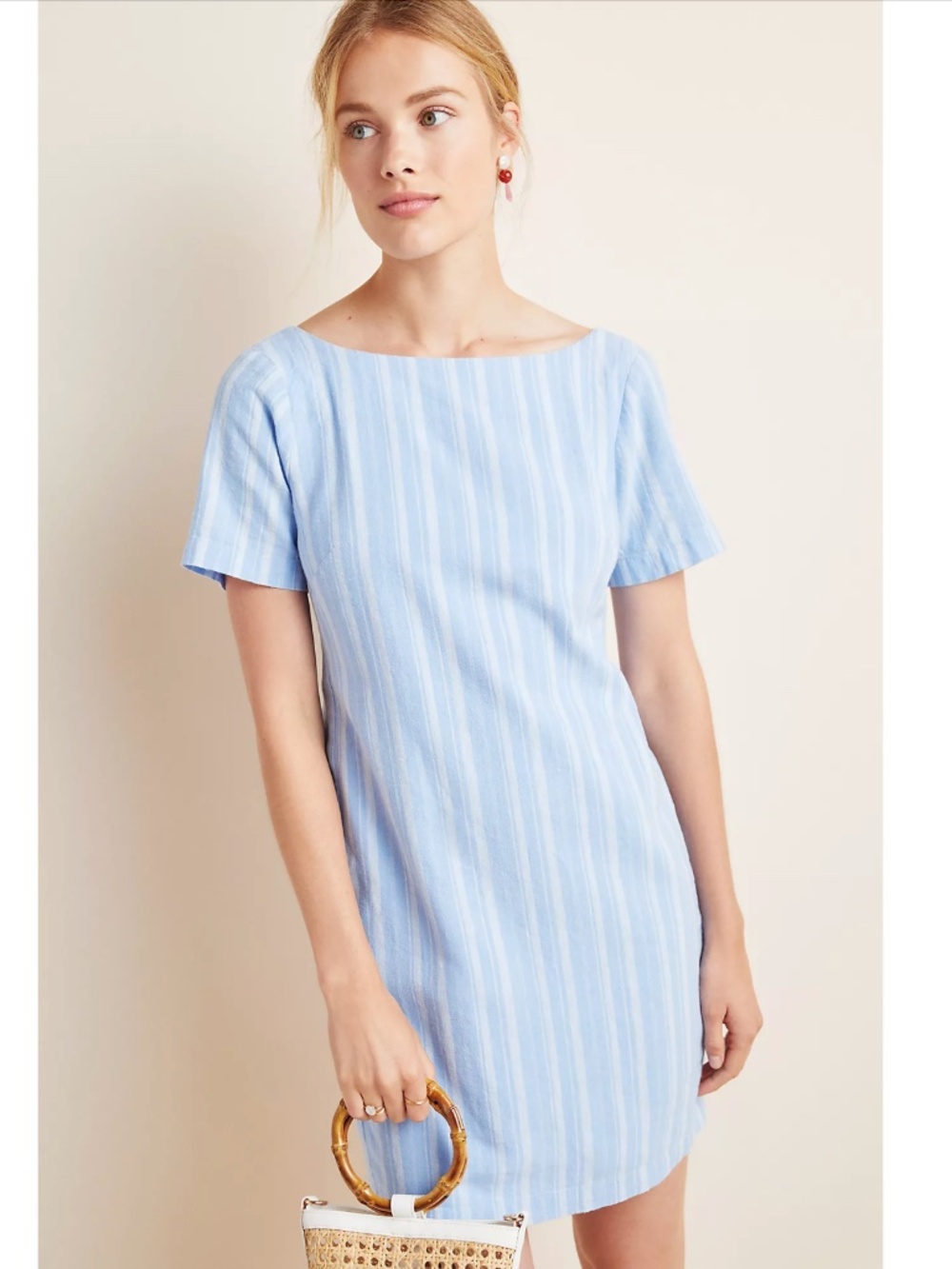 Anthropologie Cape May Linen Mini Dress